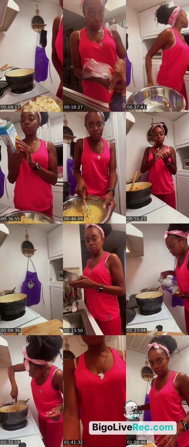 Bigo live: #CreatorsCheckin Cook with me 🍴 by @ambersharae