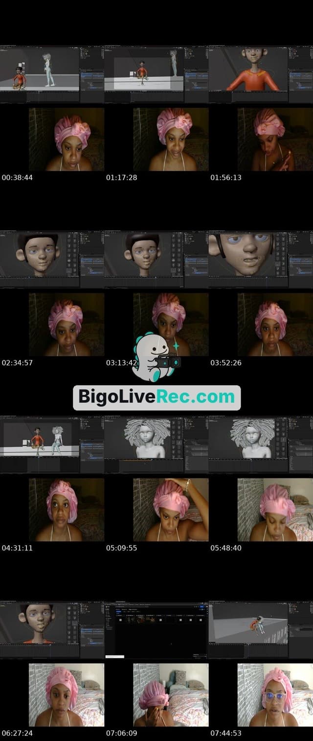 Bigo live: watch me animate a 3d movie by @lexthegift