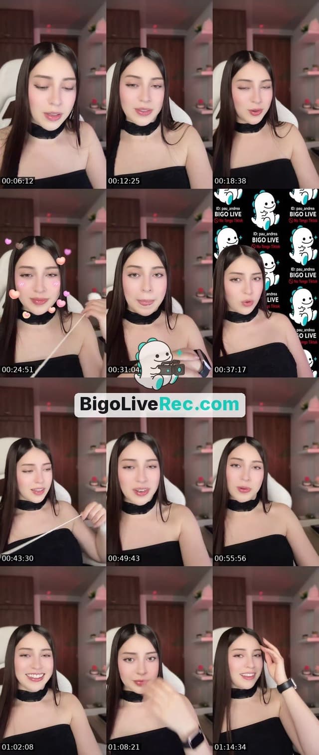 Bigo live:  ANDREA 🖤✨ by @pau_andrea
