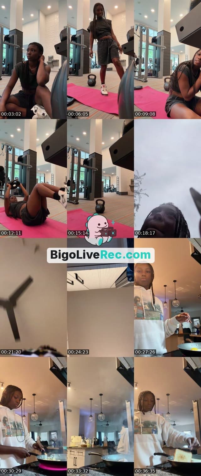 Bigo live: Quick ab workout by @itssjustashley